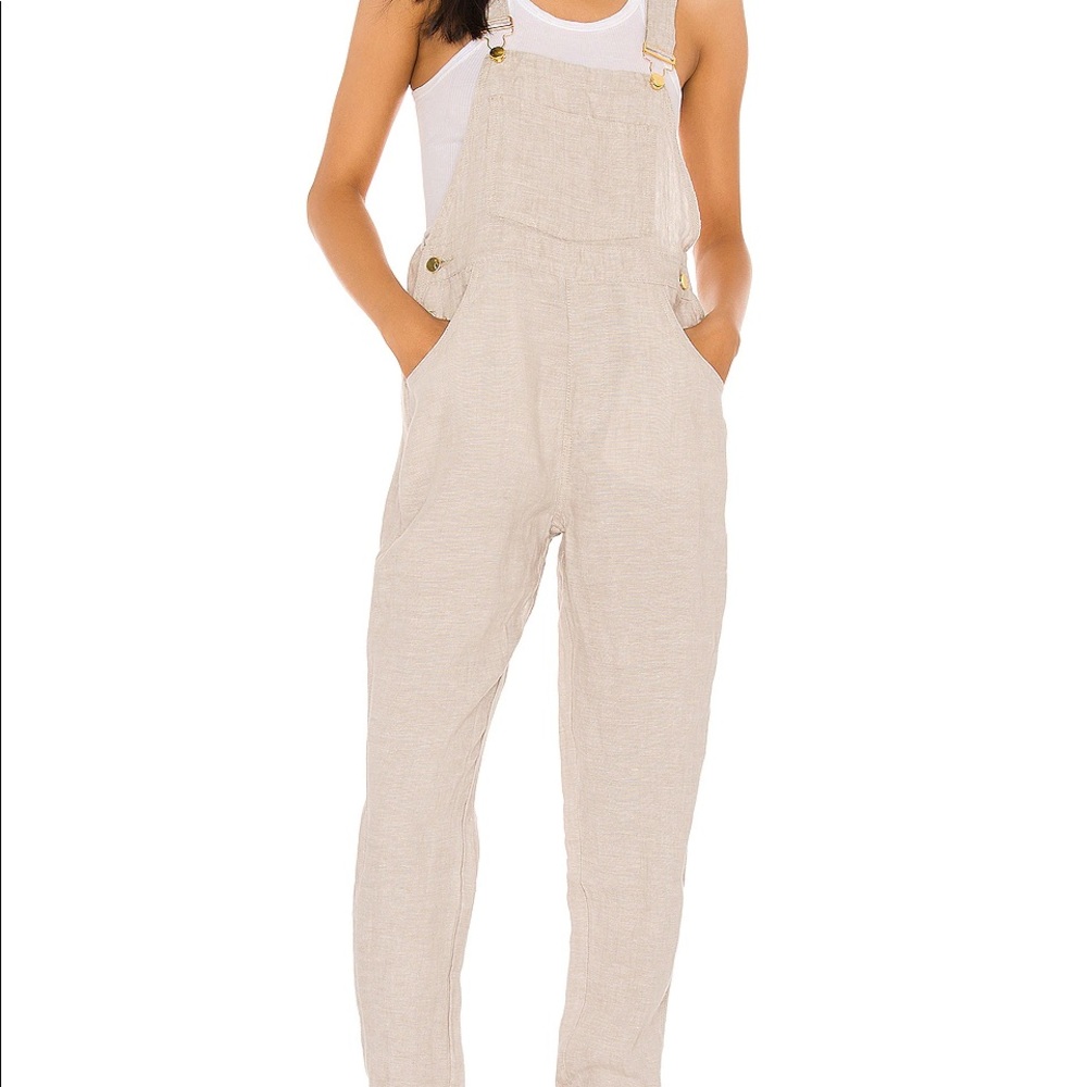 Weworewhat basic linen overalls